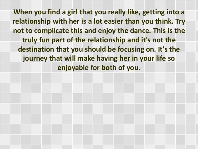 Starting A Relationship With A Girl Starting A Relationship With A Girl